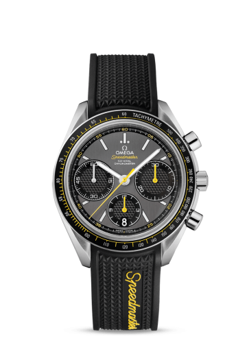 Omega Speedmaster Racing Co-Axial Chronograph Stainless Steel / Grey-Yellow / Rubber